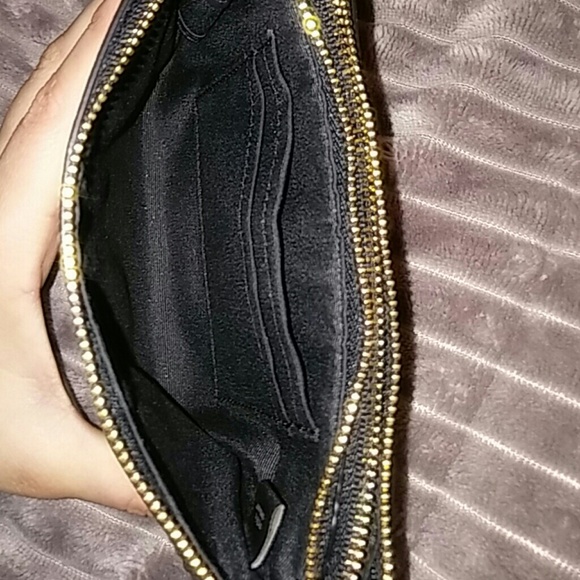 Pebbled leather Coach double wristlet - Picture 3 of 4